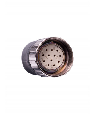 Female connector M23 12 pins CCW